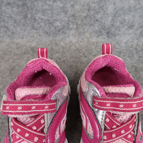 Saucony Shoes Baby 5 Athletic Sneaker Blaze Grid Pink Active Kid Easy On Comfort - Picture 4 of 12